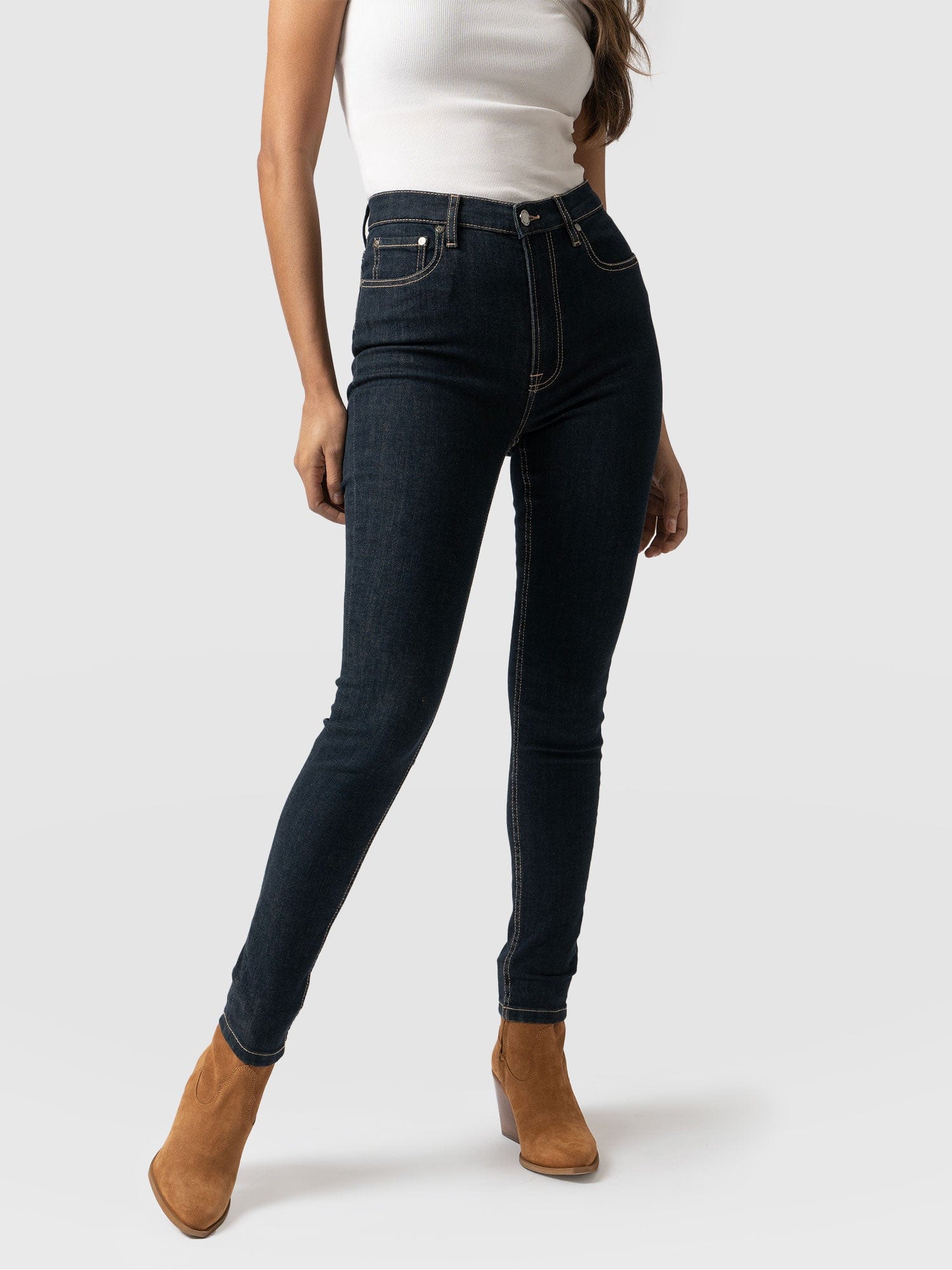 Classic Skinny Jeans Blue - Women's Jeans | Saint + Sofia® EU